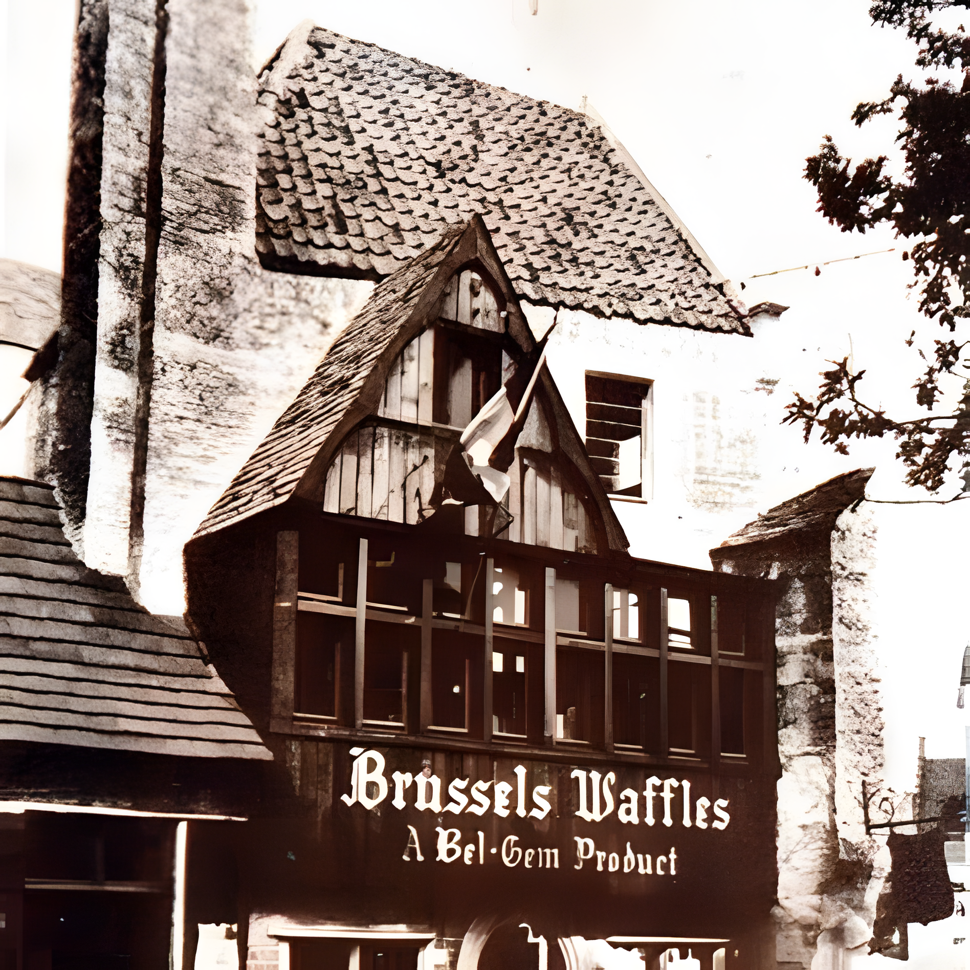 Belgian Village square at Fair