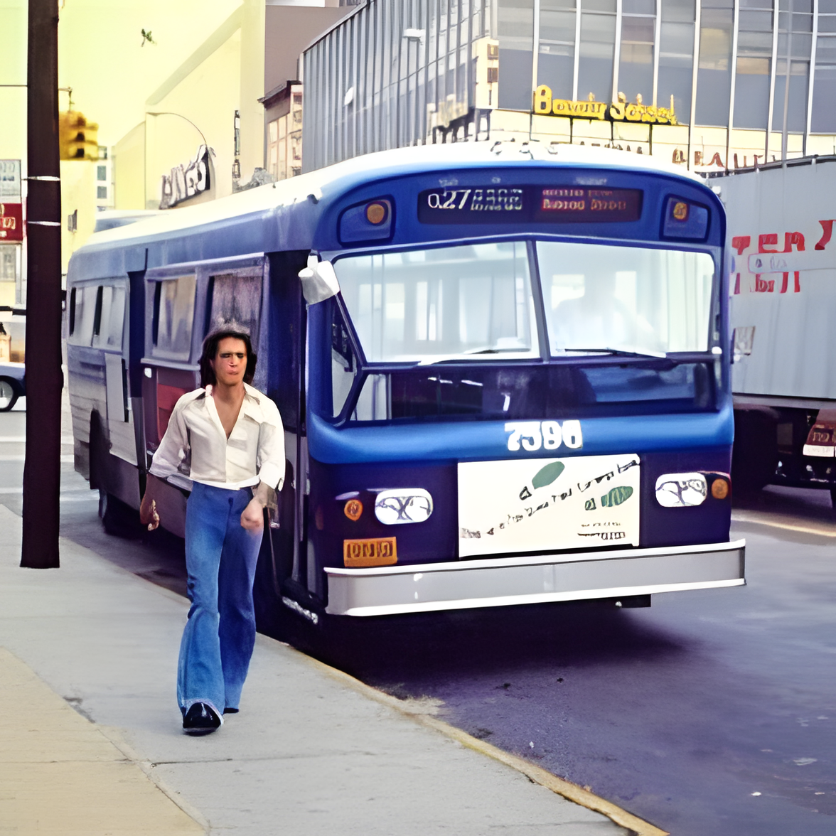 Q27 bus in Queens in the late 1960s–early 1970s